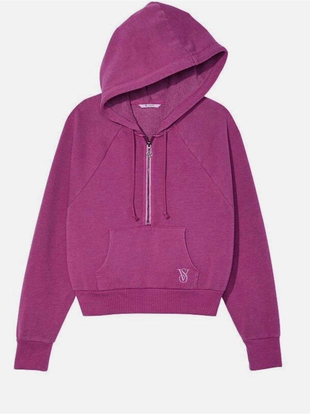 Victoria's Secret Hooded Half-Zip Sweatshirt - Plum